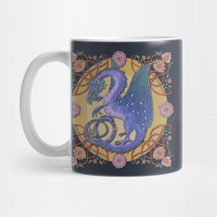 Celtic Medieval Celestial Sky Dragon Mug